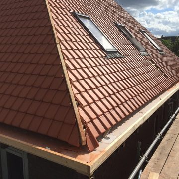 Authentieke gootafwerking in voorbereiding