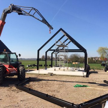 Opzetten staalconstructie