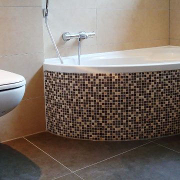 Fijn mozaiek betegeling